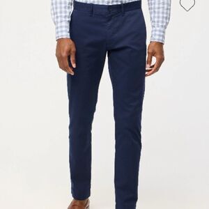 J. Crew Factory H3167 Navy Slim-fit Flex Chino Pant For Men size 28/32 EUC